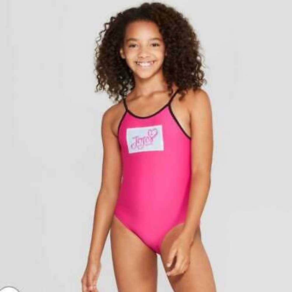 NWT Jojo Siwa Reversible Sequin Swimsuit Size Small